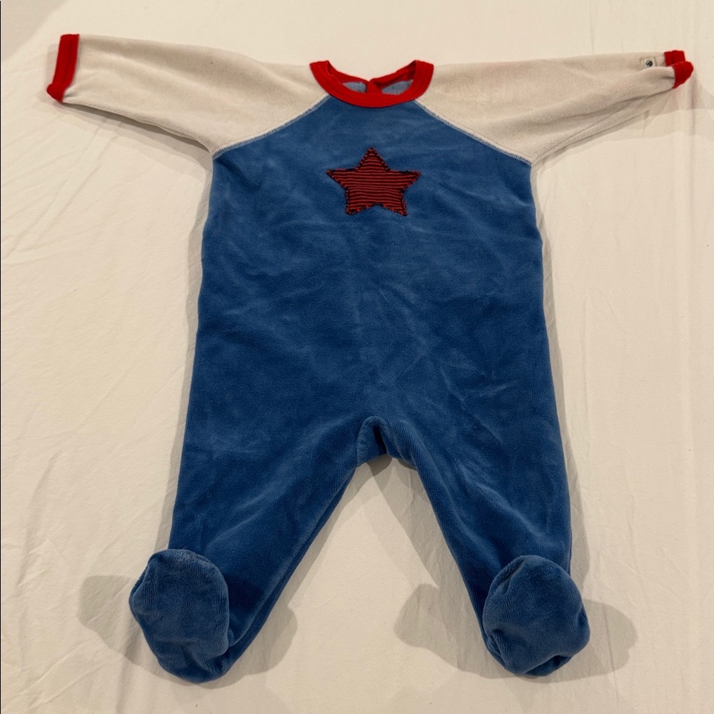 Petit Bateau - Red and Blue Baby pyjama